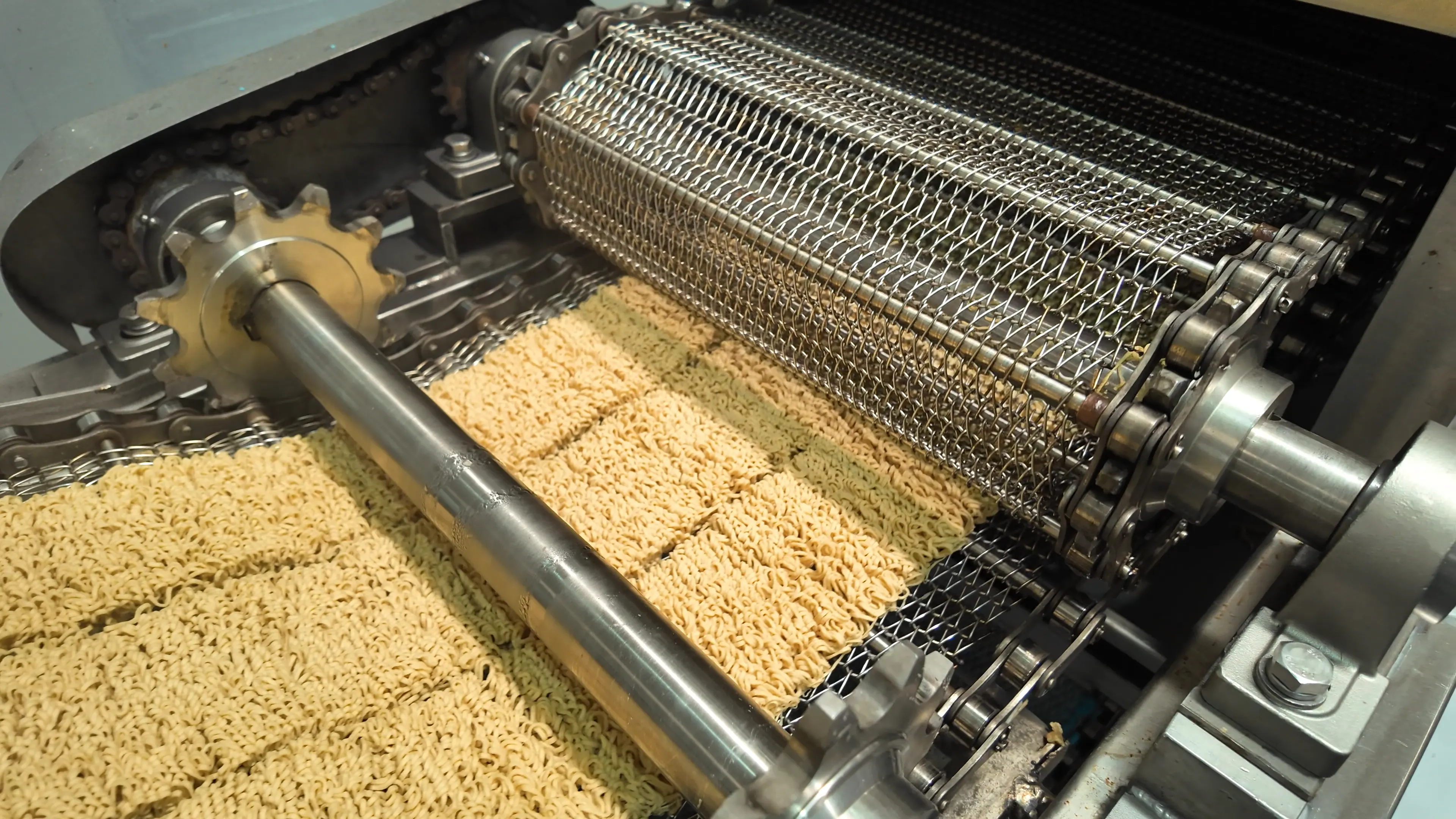 Steaming conveyor process